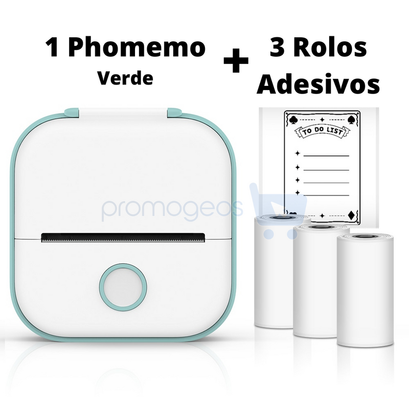 Phomemo® - Mini impressora portátil de etiqueta autoadesiva