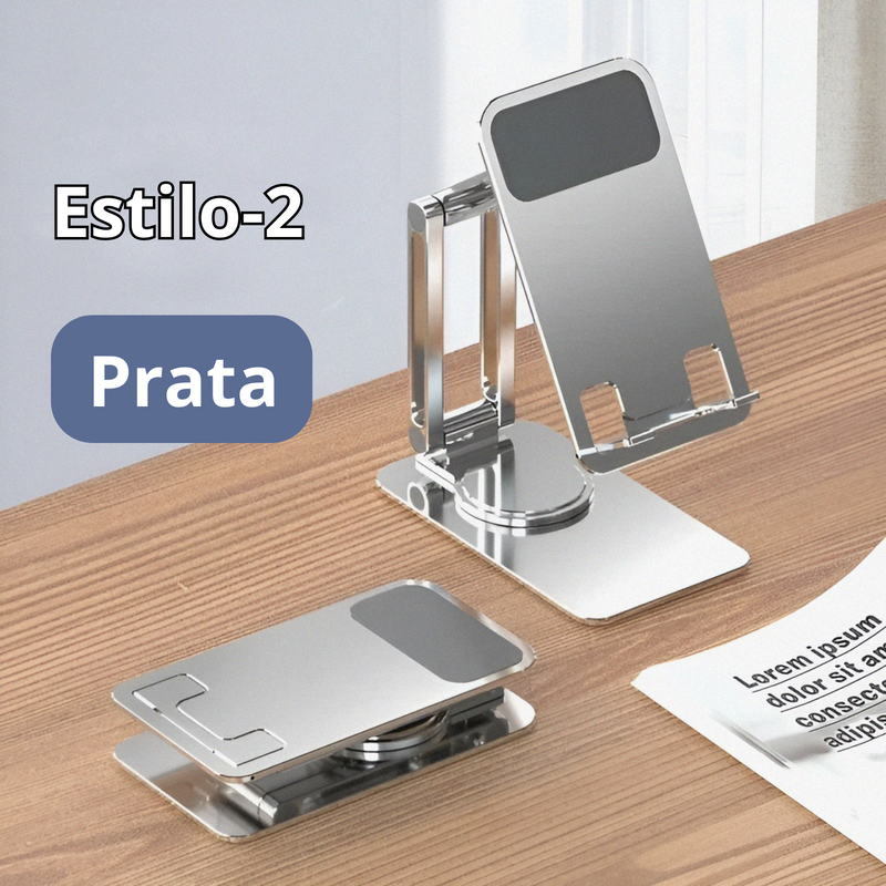 Suporte de Metal Ajustável 360° Para Tablet e Celular