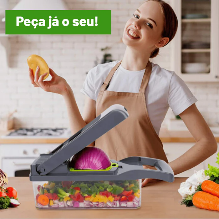 Fatiador Vegetal Multifuncional Com Cesta 12 em 1