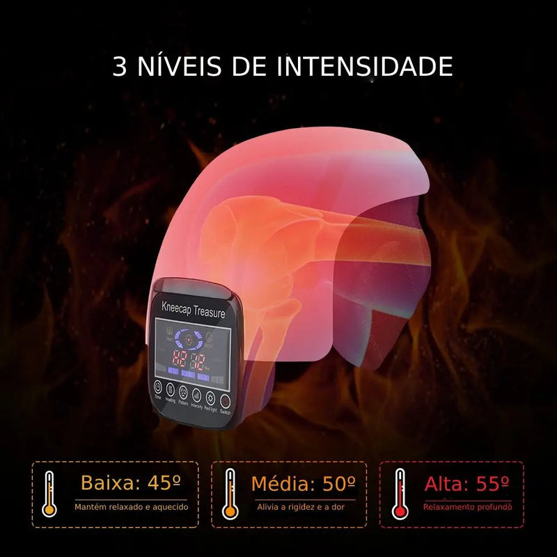 Joelheira Elétrica Inteligente 3 em 1 Para Massagem - TerapiFlex