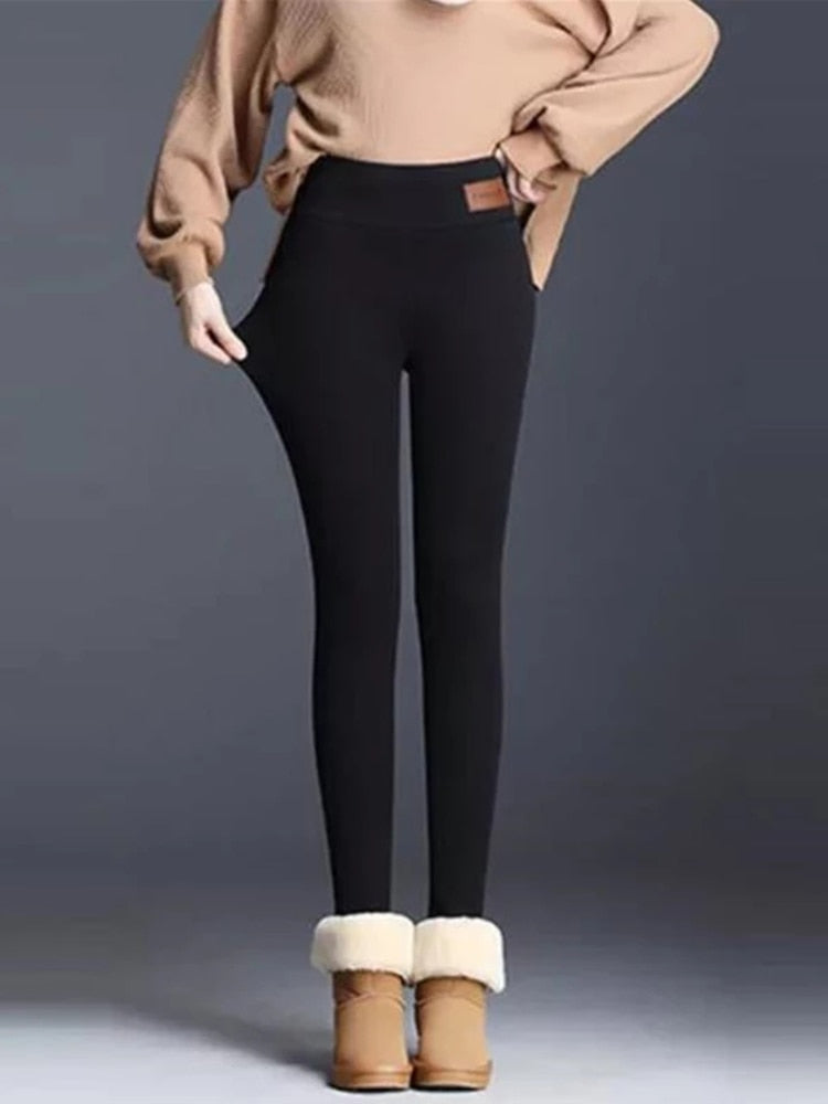 Calça Legging Forrada em veludo - Fashion®