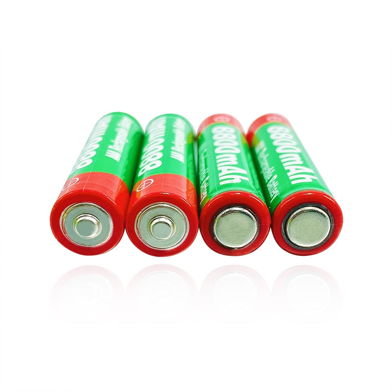 Kit 6 Pilhas recarregáveis para Luz LED 1.5V, 8800mAh