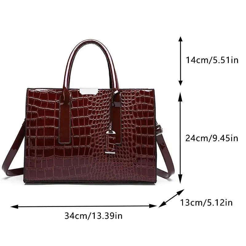 Bolsa Feminina Transversal  - Crocodile