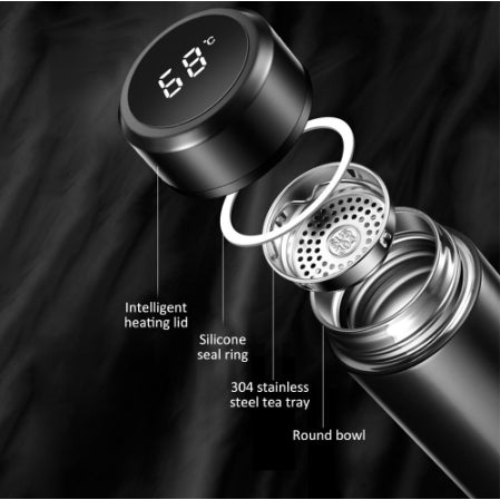 Garrafa Térmica Inteligente Sensor De Temperatura Digital