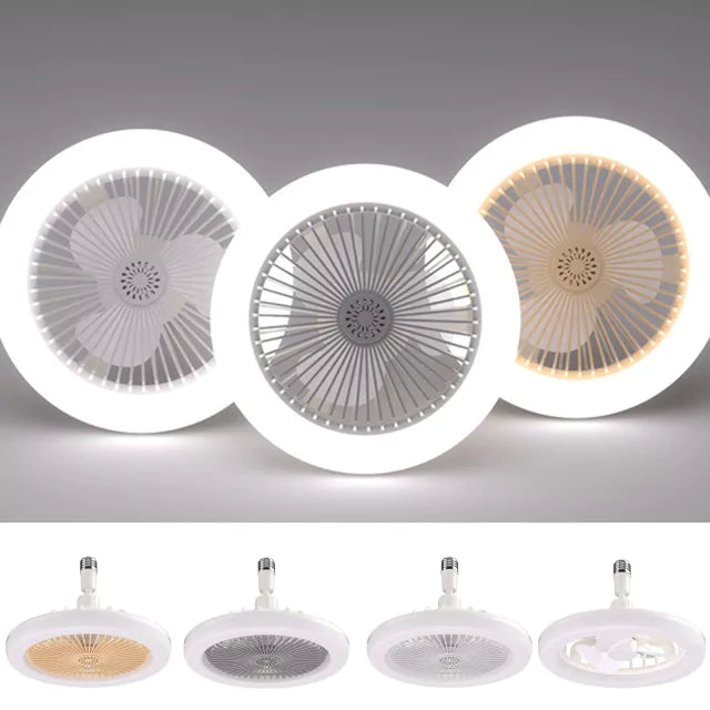 Luminária com Ventilador de teto 2 em 1 + Controle