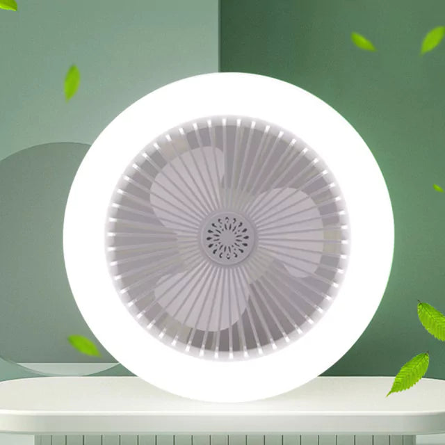 Luminária com Ventilador de teto 2 em 1 + Controle