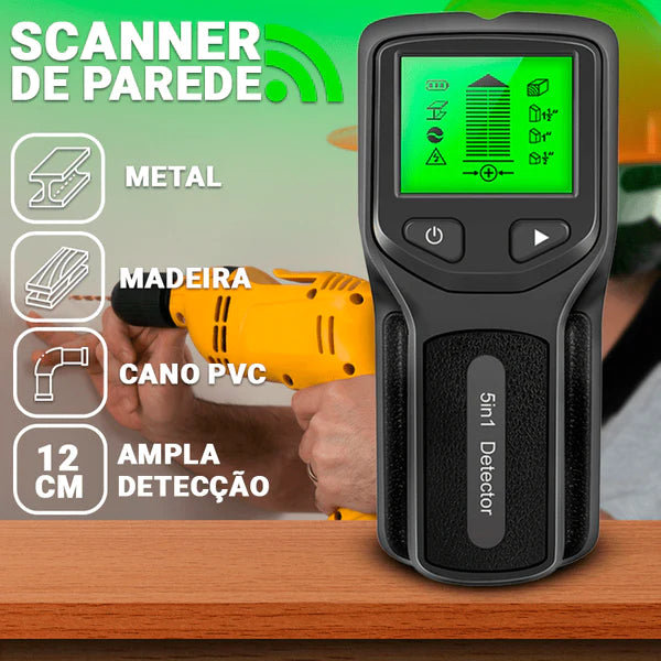 Scanner Profissional de Parede, Metais e Cano PVC Madeira e Fiação