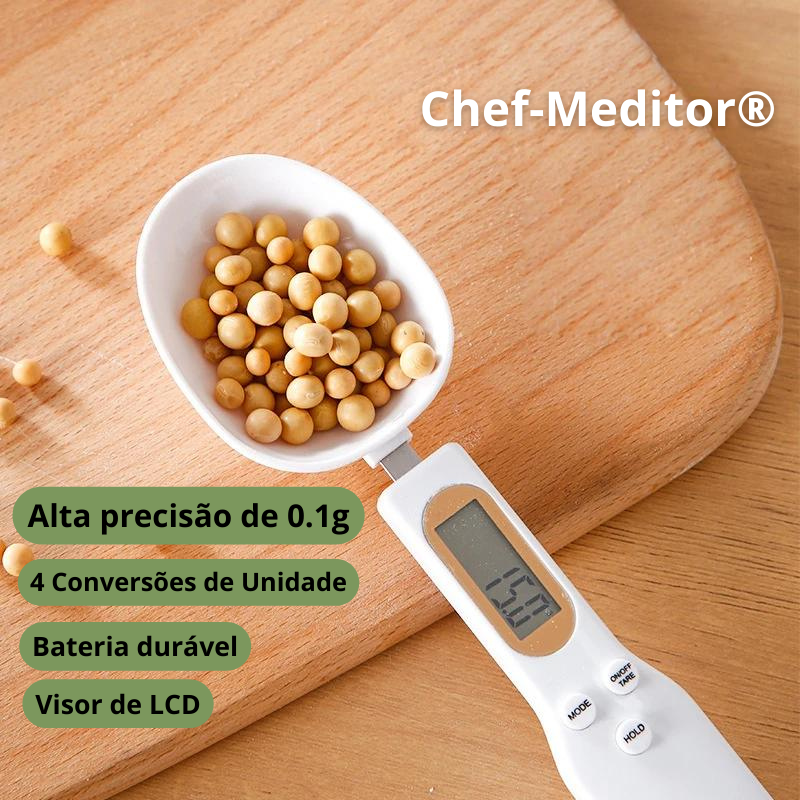 Chef-Meditor® - Colher medidora com balança de alta precisão