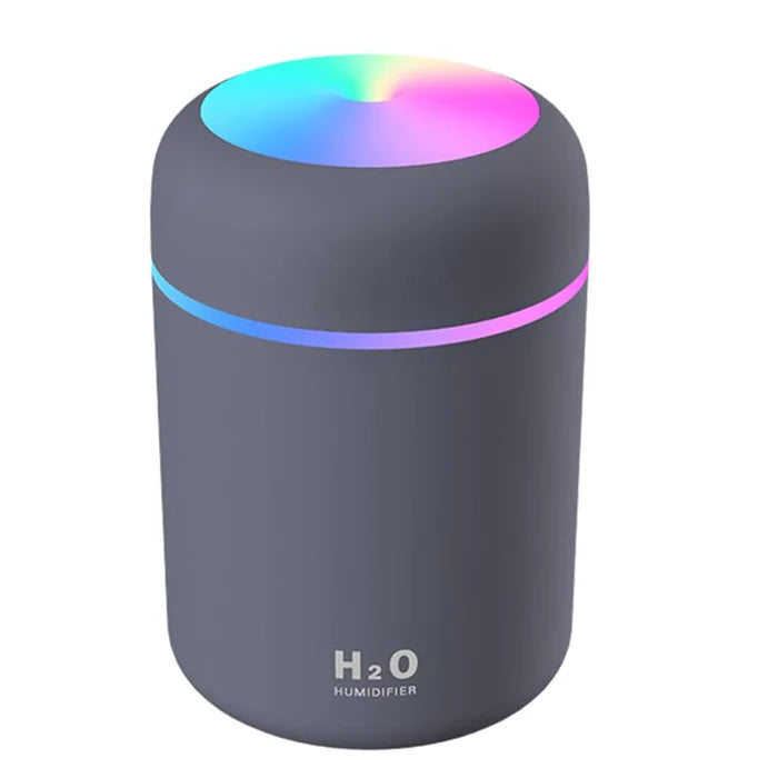 Mini Umidificador de Ar 300ml USB Portátil - H20 Multicolor