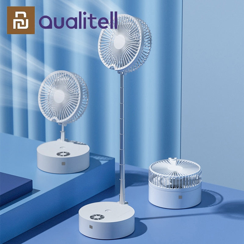 Qualitell®- Ventilador portátil multifunções com humidificação de refrigeração